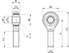 lnkhuvud PTFE ritning