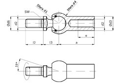 axial ritning